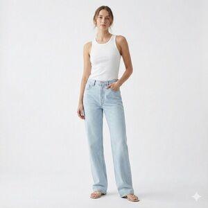 Levi's Light Blue Straight Leg Jeans